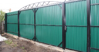 Купить ворота из профнастила Каменка, цена от 4102 руб.